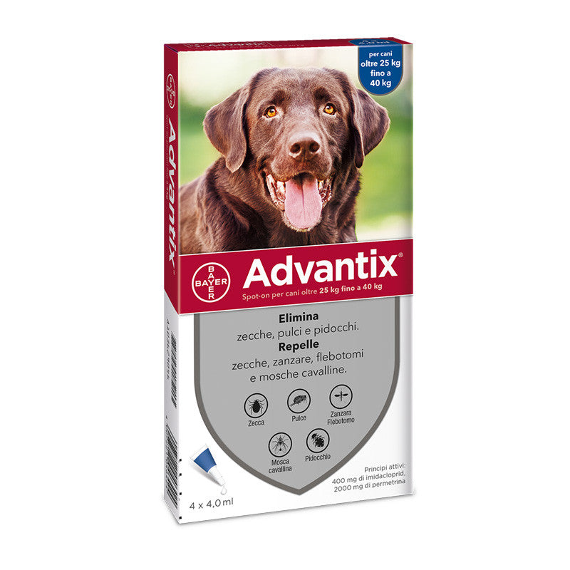 Advantix per cani oltre 25 kg fino a 40 kg