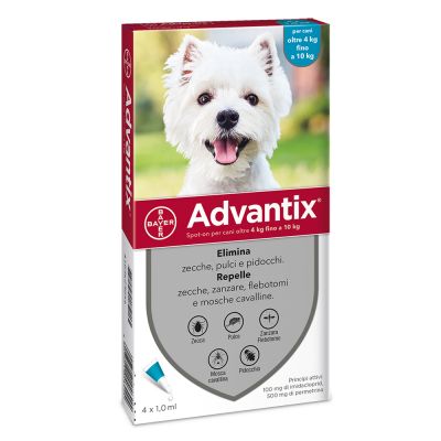 Advantix per cani dai 4 kg ai 10 kg