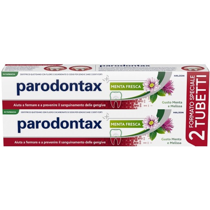 Parodontax dentifricio Bipack GUSTO MENTA